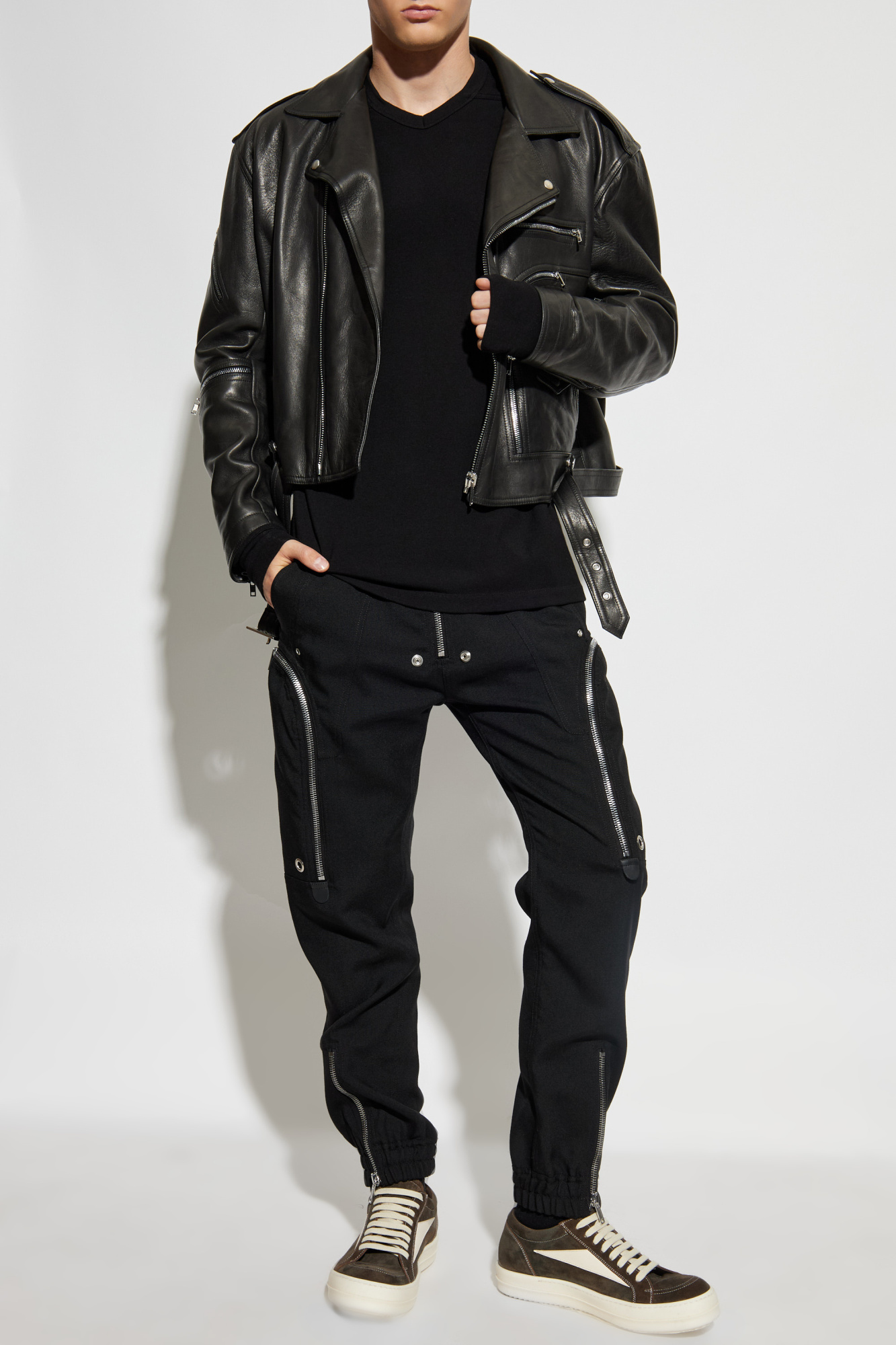 Rick Owens 'Bauhaus' leather jacket | Men's Clothing | Vitkac